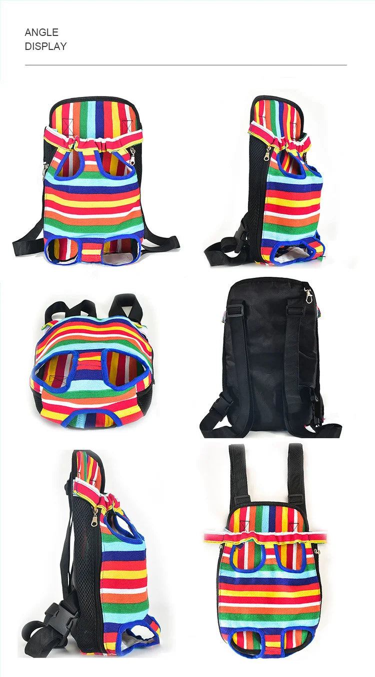 Adjustable Pet Carrier Backpack For Cats And Small Dogs