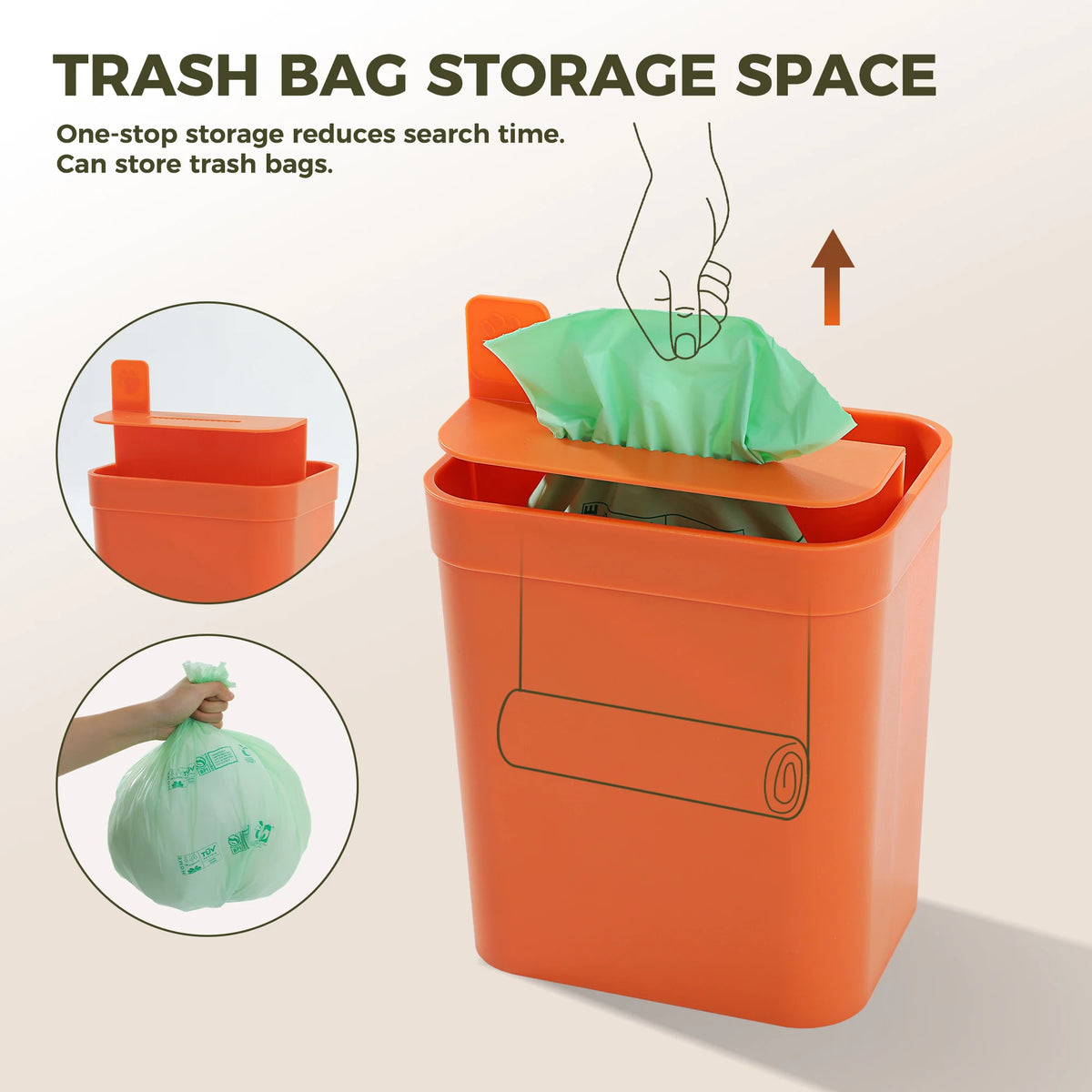 Cactus Cat Litter Scoop With Holder And Waste Bag Storage