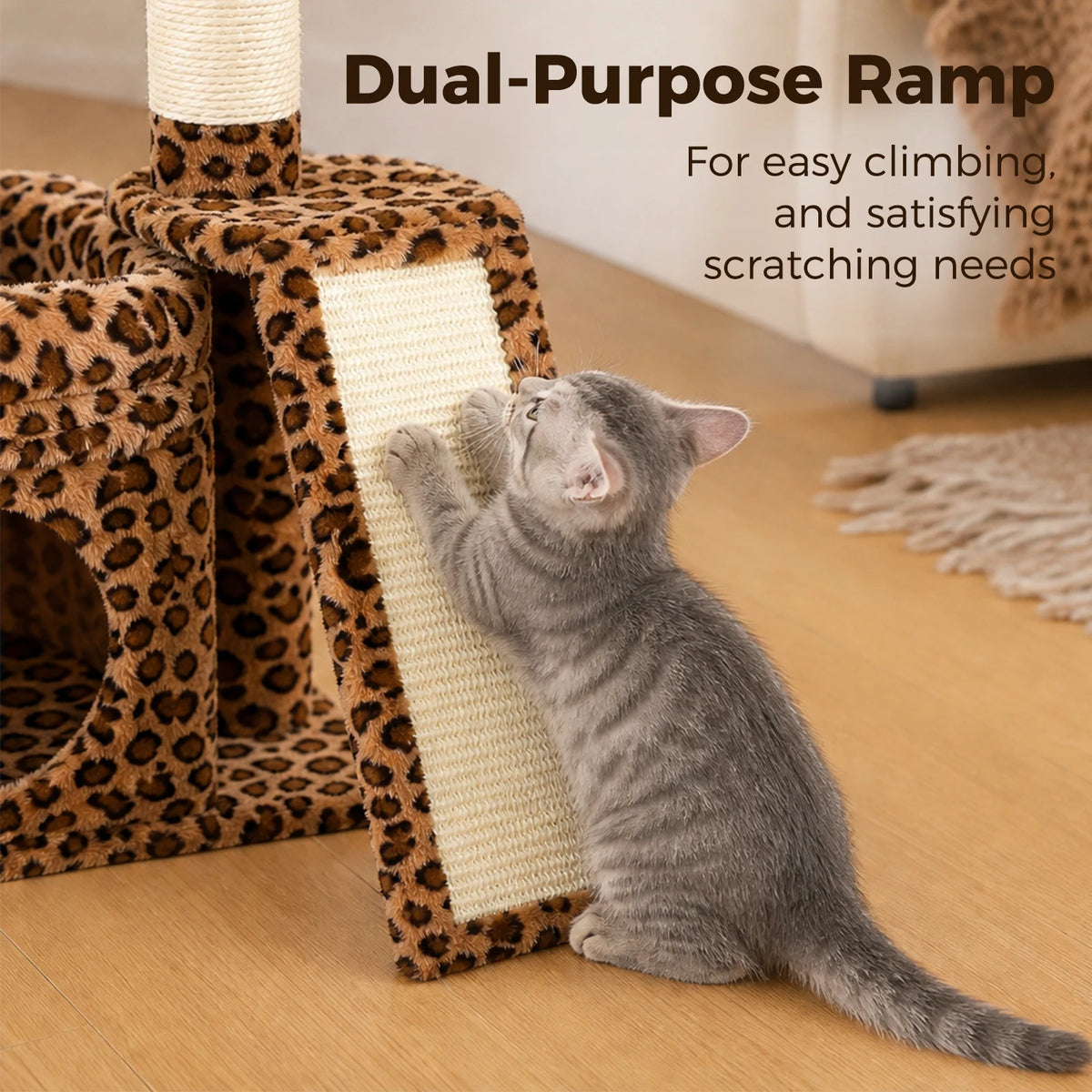 PAWZ Road Indoor Cat Tree With Sisal Scratching Post Perch