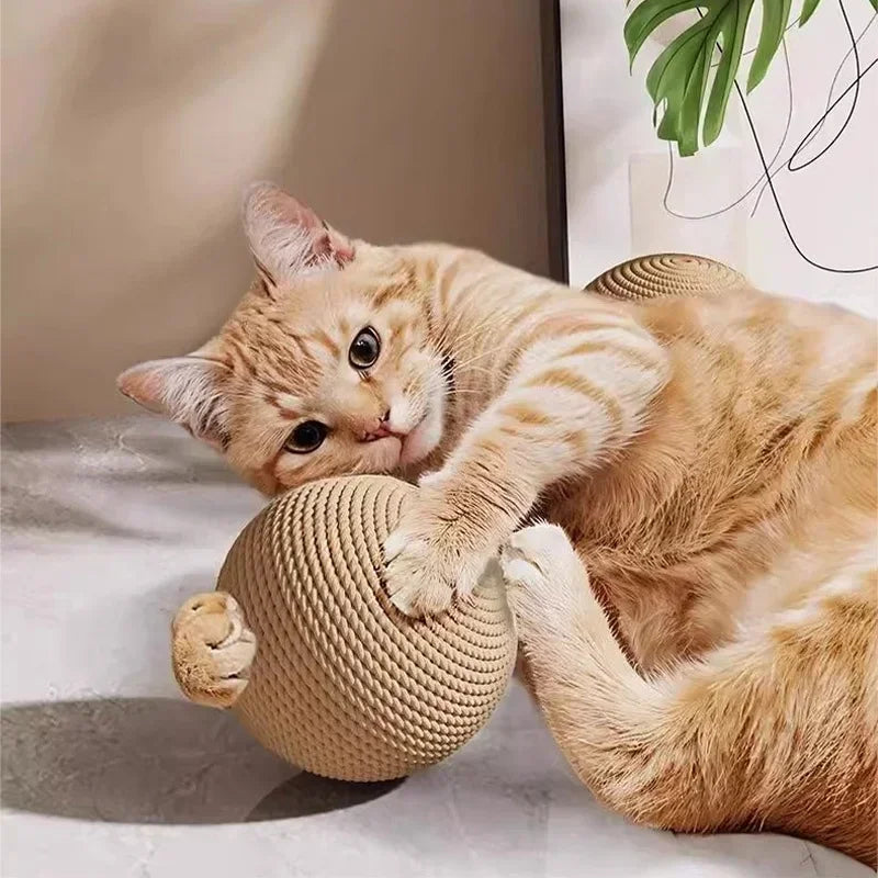 Durable Sisal Cat Ball Toy With Interactive Chew Feature