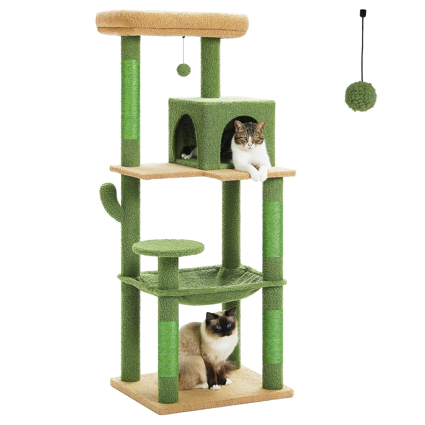 PAWZ Road Cactus Cat Tree Tower For Large Cats Perch