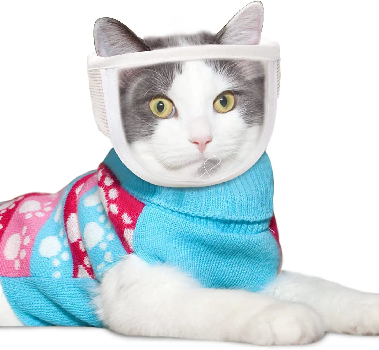 Transparent Cat Muzzle Breathable Dogs Cats Bathing Grooming Tools Anti Bite Puppy Kitten Muzzles Mask Pet Product