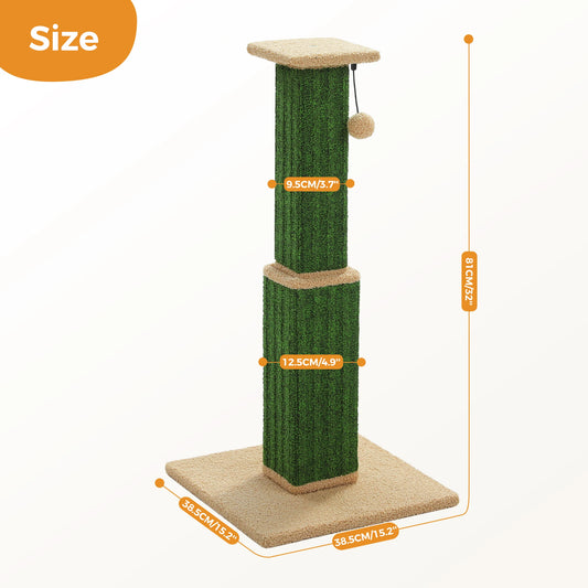 PAWZ Road Large Indoor Cat Scratching Post With Sisal Ball Toy
