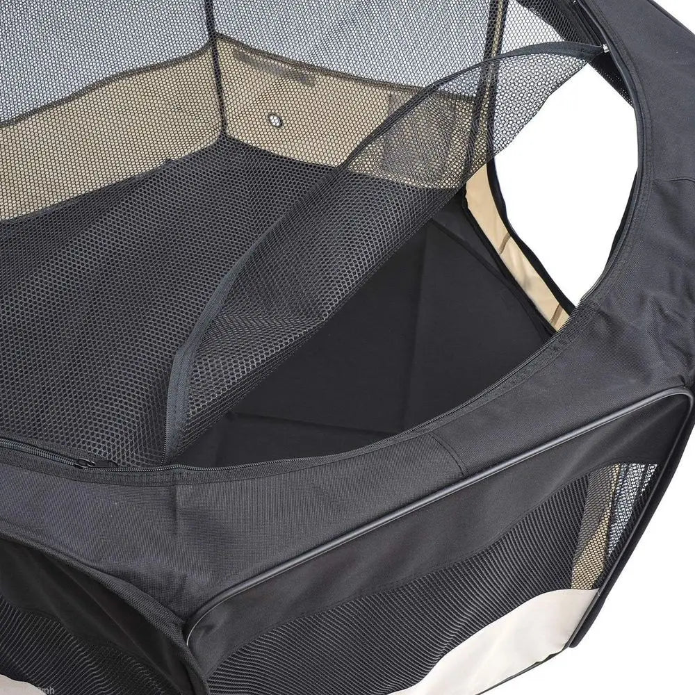 Portable Pet Playpen With Carry Bag For Dogs And Cats