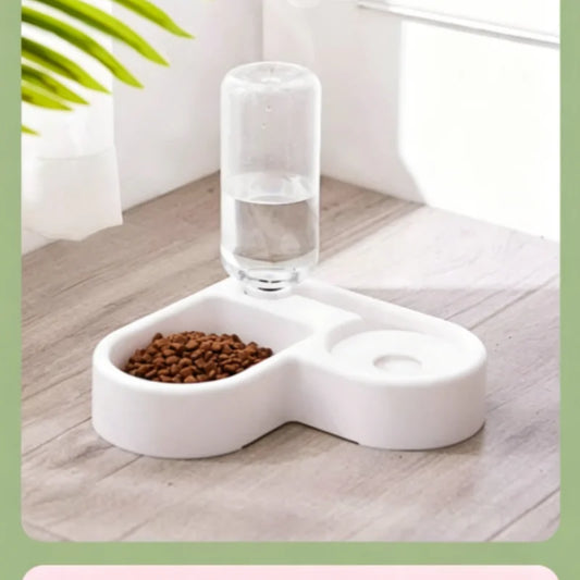 Double Cat Bowls with Non-slip Base Durable Food Water Feeding Bowl Elevated Pet Dish for Cats Small Cats Indoor Daily Feeding