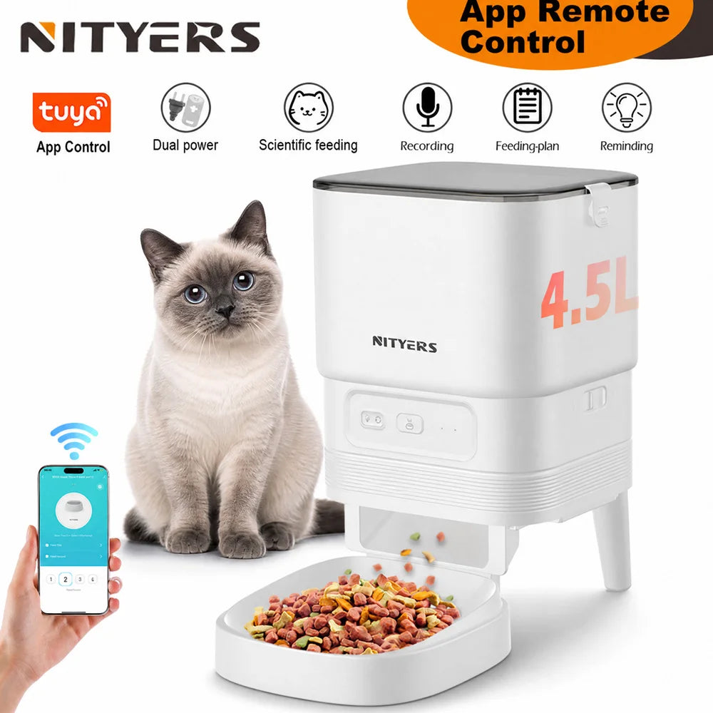 Nityers Smart Automatic Pet Feeder With Remote Control