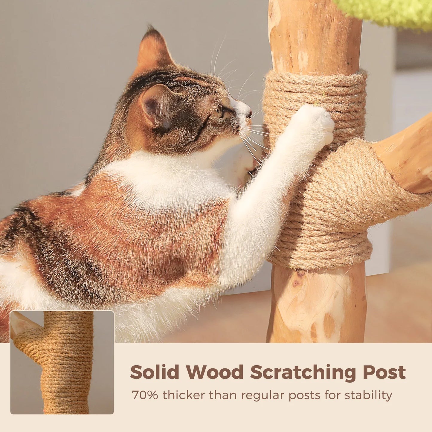 PAWZ Road Large Cat Tree With Four Condos And Scratching Post
