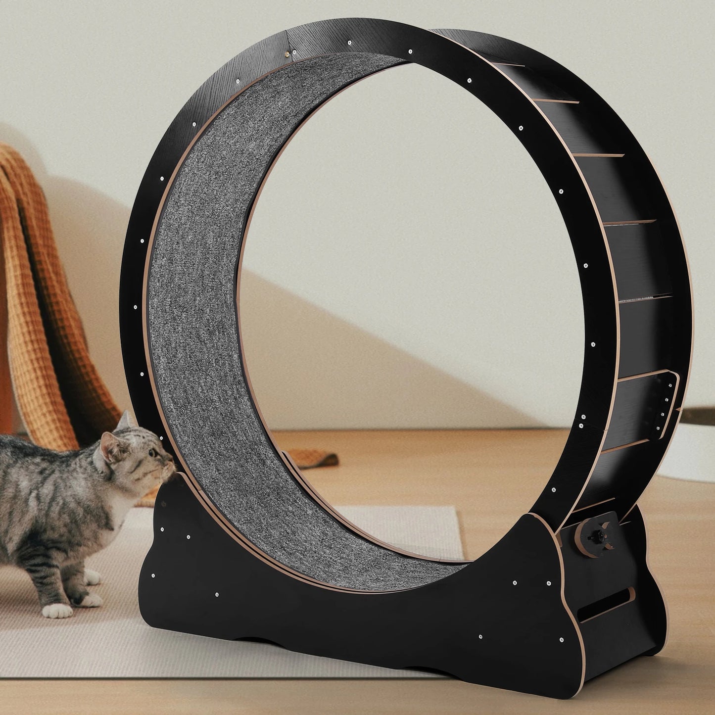 Cats Exercise Running Wheel 43inch Large Cat Running Treadmill Wheel for Indoor Cats