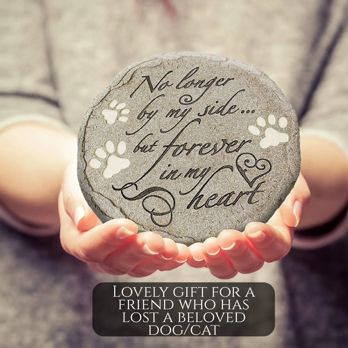 Waterproof Pet Memorial Stone For Dogs And Cats Garden Statue