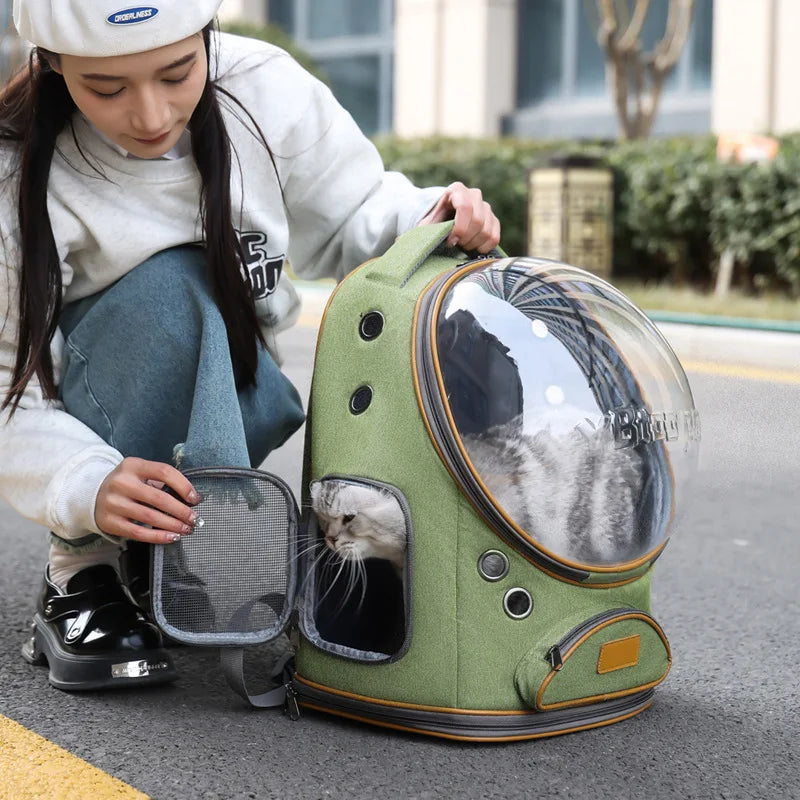 Pawledge Panoramic Bubble Cat Backpack With Wide View Dome