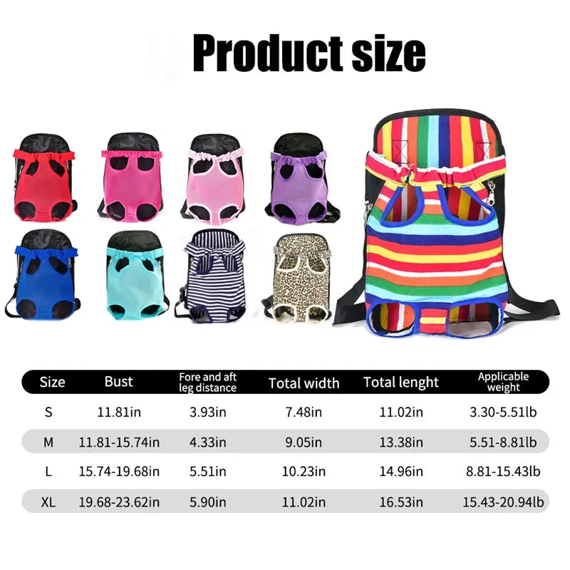 Adjustable Pet Carrier Backpack For Cats And Small Dogs