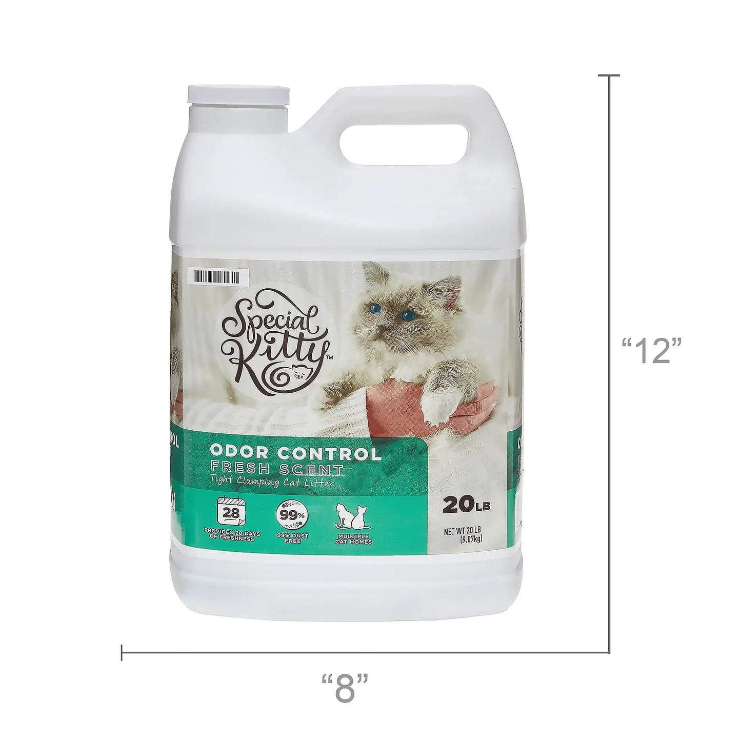 4-Pack Special Kitty Clumping Clay Cat Litter Fresh Scent 20lbs Jug Odor Control Fast Clumping Cat Sand for All Cats