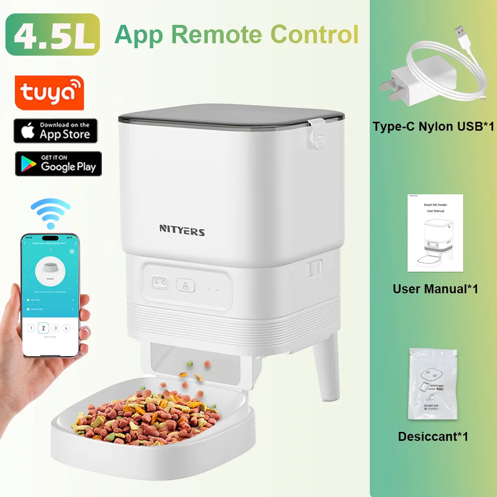 Nityers Smart Automatic Pet Feeder With Remote Control