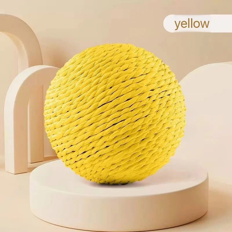 Durable Sisal Cat Ball Toy With Interactive Chew Feature
