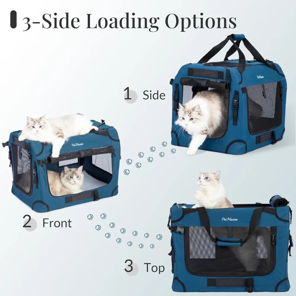 XMSJ Extra Large Cat Carrier Soft Sided Collapsible