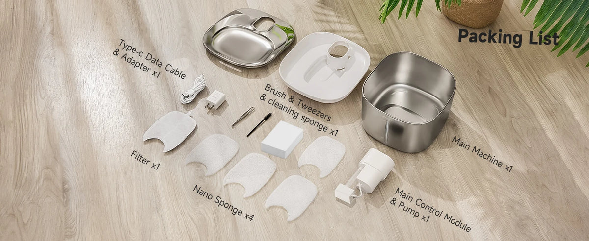 Apetdola Wireless Cat Water Fountain Auto Sensor Drinking Dispenser