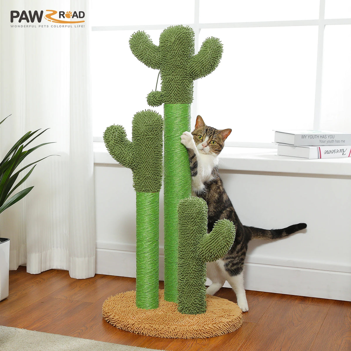 PEQULTI Cat Tree With Condo Hammock And Scratching Post