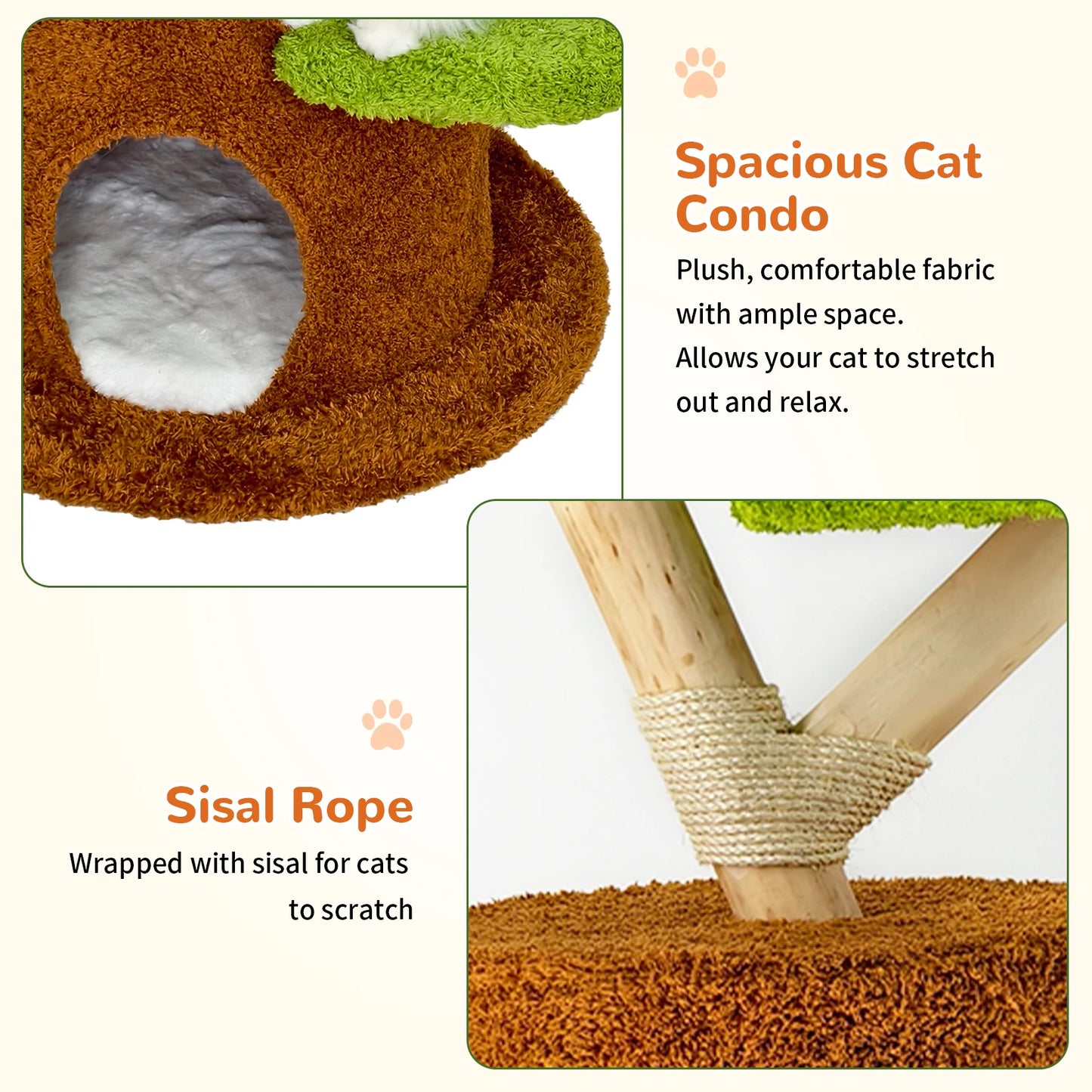 148 cm Tall Cat Tree for Indoor Cats, Large Cat Tower with Luxury Cat Condo, Cat Tree Tower with Soft Cushion, Scratching Board