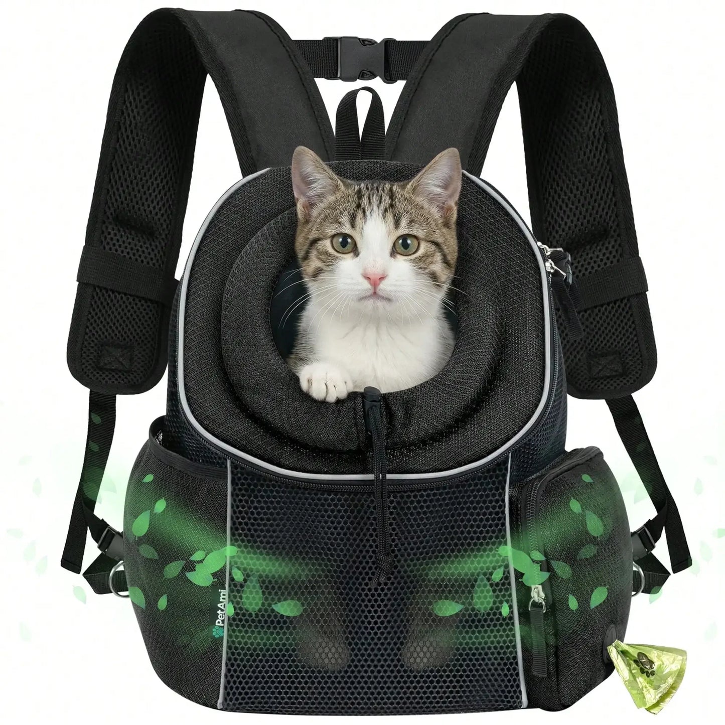 Extra Ventilated Front Carrier Backpack For Pets For Hiking Travel