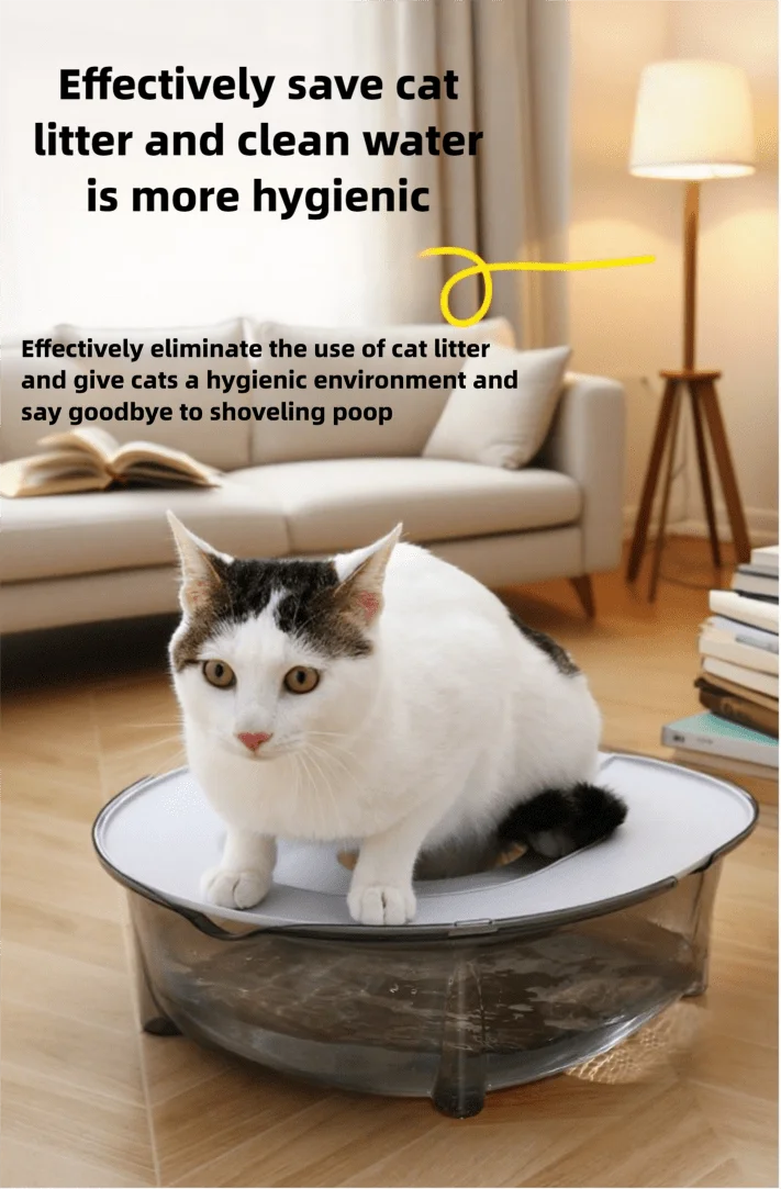 Cat Litter Box Set — Detachable, Splash-Proof, and Odor-Resistant Design — Compact Cat Toilet & Litter Pan