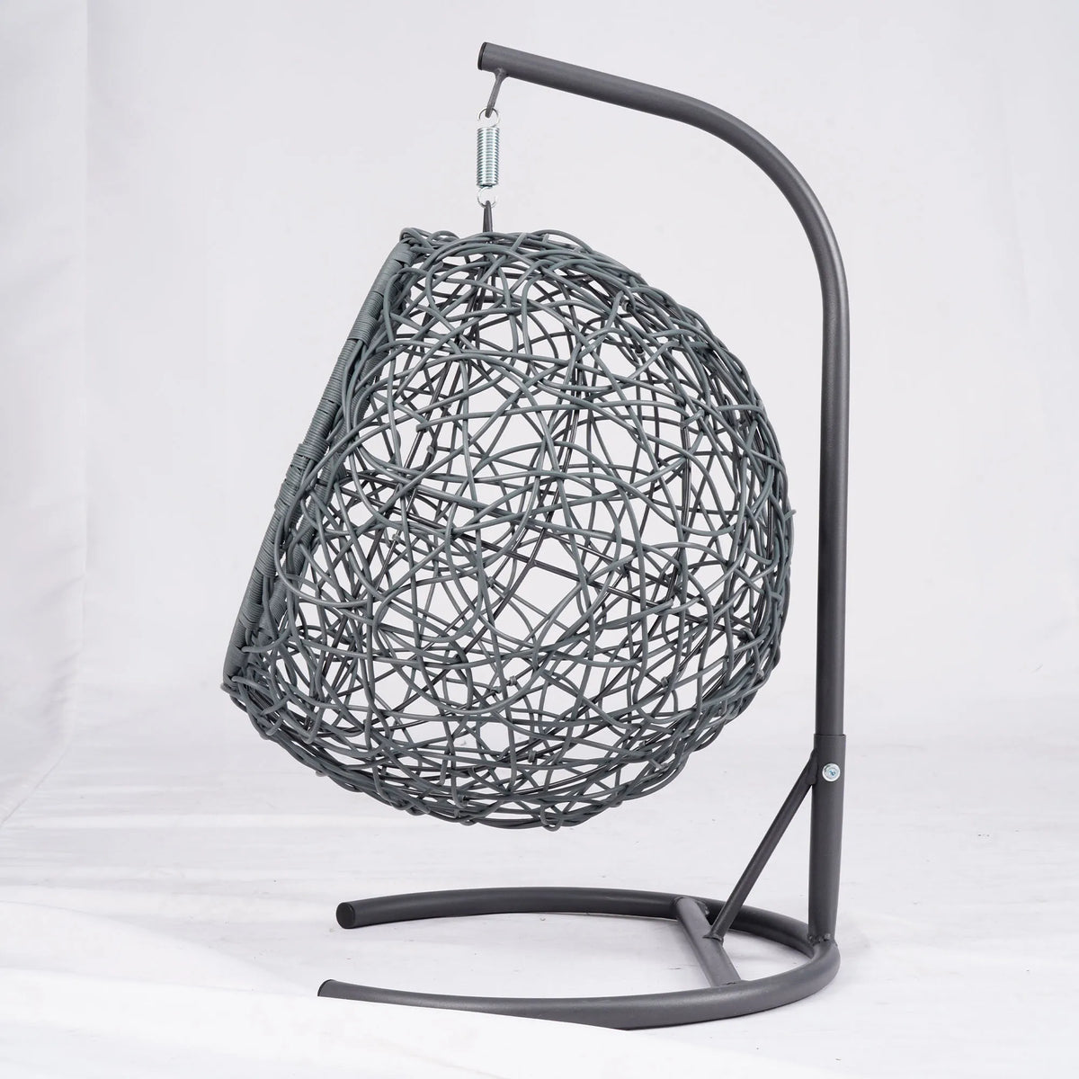 Hanging Rattan Cat Swing Bed With Sturdy Floor Stand