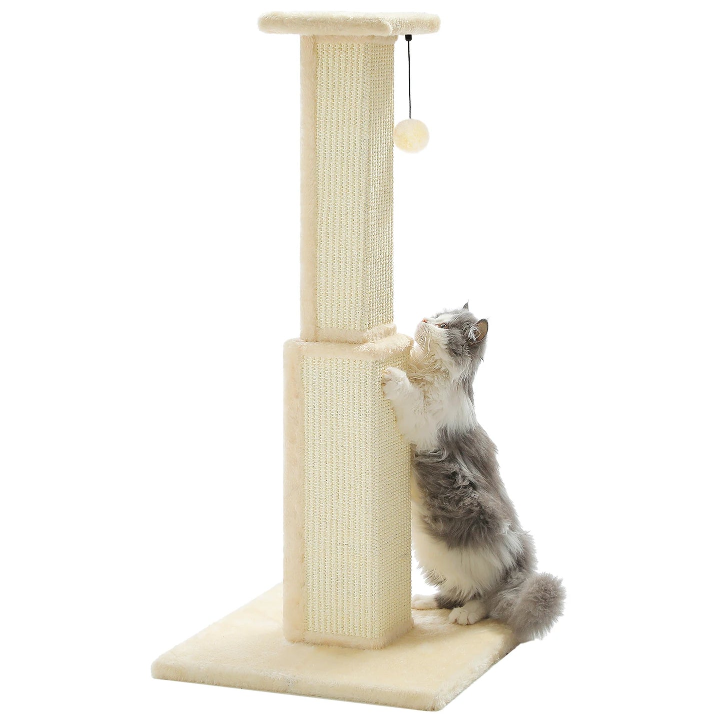 PAWZ Road Cat Scratching Post With Woven Sisal Ball Toy