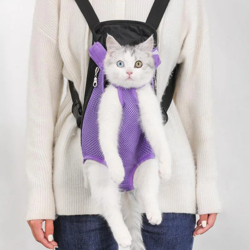 Adjustable Pet Carrier Backpack For Cats And Small Dogs